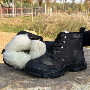 Botas de Nieve de Camuflaje para Hombre, con Tacón Medio, Impermeables, Cálidas, para Invierno y Uso en Exteriores - Product Image 4