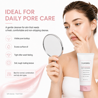 OEM ODM Crème masque nettoyante moussante 2 en 1 affinant les pores, au collagène et niacinamide, hydratante et douce pour le visage, pour peaux sensibles et grasses