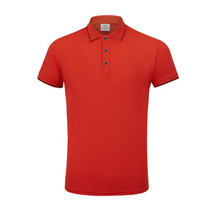 เสื้อโปโลสั่งทำพิเศษ สีพื้น แต่งขอบตัดกัน โพลีเอสเตอร์ แขนสั้น ใส่ได้ทุกวัน - Product Image 2