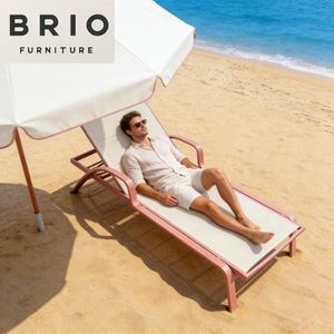 Ensemble de table et de <span class=keywords><strong>chaise</strong></span> <span class=keywords><strong>longue</strong></span> de <span class=keywords><strong>piscine</strong></span> en aluminium d'extérieur en gros à bas prix, nouveau design, pour jardin, balcon, terrasse, rose - Product Image 4