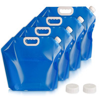Sans fuite Camping Pliable 5L 10L Jerry Can Pliable Portable En Plastique PE Sac De Rangement Conteneur Réservoir D'eau avec Robinet