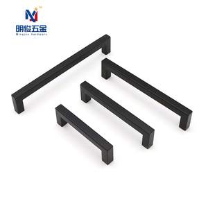 Modern Black Stainless Steel <strong>Door</strong> Kitchen Cabinet <strong>Knobs</strong> Pulls Handle for Dresser Bedroom Living Room and Warehouse - Product Image 1