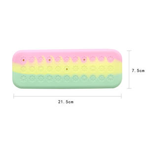 Personalized Colored <strong>Pencil</strong> <strong>Cases</strong> &amp; Cute DIY Charms <strong>Pencil</strong> Bag for Girls School &amp; Office Use - Product Image 3