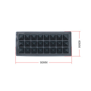 Plastic Luggage Base J055 90mm X 40mm Scratch Resistant Protective Mat For Bags <b>Suitcases</b> - Product Image 3
