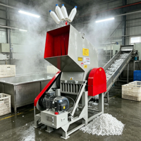 Broyeur de recyclage de plastique pour matériaux souples à économie d'énergie industrielle, à faible niveau sonore