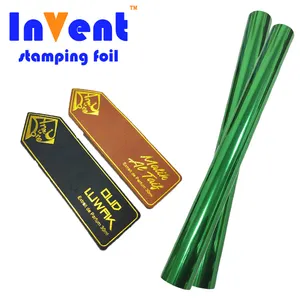 INVENT FOIL China Factory Supplier Metallic Glossy Hot Foil High Quality Hot Stamping Foil For Leather