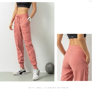 <span class=keywords><strong>Pantaloni</strong></span> da Yoga Xsunwing per <span class=keywords><strong>Donna</strong></span> con Design Arricciato, Tasche e Cordoncino, Comodi per Corsa e Fitness WLWYDK07 - Product Image 3