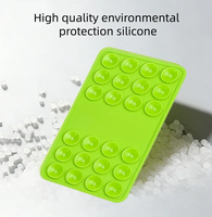 Support de téléphone portable en silicone avec ventouse, logo personnalisé, 24 ventouses, support détachable, ventouse en caoutchouc silicone pour selfies et vidéos, fixation garantie.