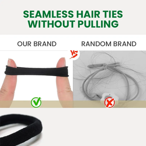 Attache à cheveux sans couture adaptée aux enfants, taille S, bande souple et extensible, douce pour les cheveux, sans dommage - Product Image 3