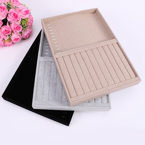 Luxury Functional Jewelry Necklace <b>Ring</b> Exhibitor Storage Metal Frame Presentation Tray Jewelry Display Tray - Product Image 1