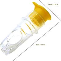 Presse-citron en plastique manuel portable avec couvercle, facile à nettoyer