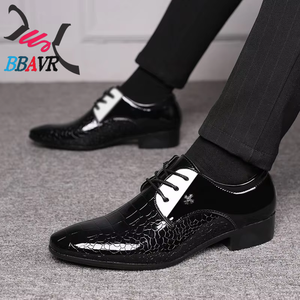 Zapatos de Hombre para Invierno, con Cordones, Punta en Pico, para Negocios o Bodas, Talla Grande, Transpirables, con Entresuela de PU/EVA/PVC - Product Image 3