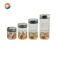 BROTHER Shandong Pot de conservation alimentaire en verre vide, rond, avec logo sérigraphié, couvercle en aluminium avec fenêtre