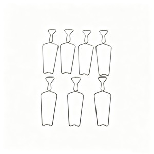 Crochets décoratifs de <span class=keywords><strong>plafond</strong></span> à rebond automatique en forme du chiffre « 8 » <span class=keywords><strong>pour</strong></span> suspensions de <span class=keywords><strong>plafond</strong></span> - Product Image 1