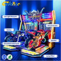 Machine de jeu à pièces pour centre commercial, moto électrique Thunder, machine d'arcade, jeu vidéo, jeu de rue, simulateur de moto