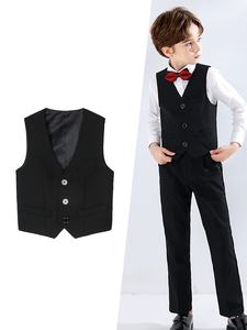 <strong>Boys</strong> Vest Kids <strong>Boys</strong> Gentleman Formal <strong>Suit</strong> Prince Vest <strong>Waistcoat</strong> Pageant Wedding Party Jacket Coat Performance Costumes - Product Image 4