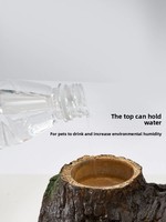 Reptielen & hagedissen gekkoholte met nachtgloed design, multifunctioneel, gesimuleerde natuurlijke stijl terrarium schuilplaats, gemaakt in China, model HC05S