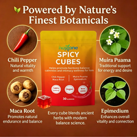 Bonbons Gommeux Personnalisés OEM pour la Vitalité Masculine : Maca, Épimède, Muira Puama – Équilibre Hormonal, Énergie, Endurance, Soutien Immunitaire, Naturel, Végétalien