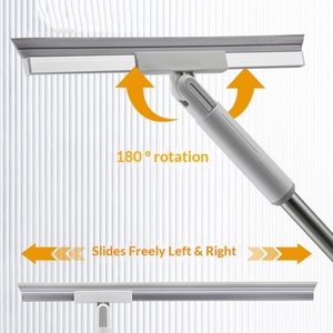 ไม้กวาดวิเศษแบบใหม่ 3 in 1 ที่ปัดพื้น ผ้าคลุมไม้ถูพื้นซิลิโคน ไม้กวาดห้องน้ำ - Product Image 4