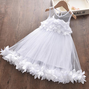 かわいいノースリーブ花びらガーゼホット日本の学校の子供の女の子のドレス - Product Image 4