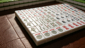 Jeu de tuiles de <span class=keywords><strong>mahjong</strong></span> magnétiques en mélamine de luxe moderne, 42 mm, 166 pièces, compatible avec la machine automatique, style américain - Product Image 5