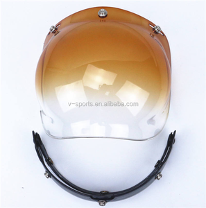 Pare-soleil universel à 3 clips pour casque de <span class=keywords><strong>moto</strong></span> rétro, bouclier transparent - Product Image 1