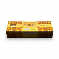 Incienso Tulasi Copal, Varillas de Incienso Religioso Indio con Aroma a Madera, Paquete Doble de 6 Unidades, Modelo España 039057, Para Todas las Estaciones