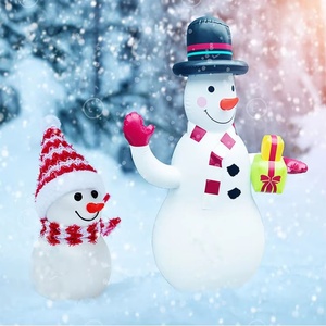 Adorno Navideño Inflable de PVC para Exteriores, Muñeco de Nieve con Luces LED, Bola Navideña, Juguetes de Navidad - Product Image 5