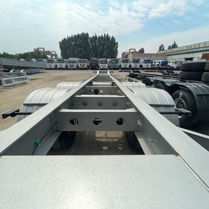 Best Sell Skeleton Container Semi <b>Trailer</b> 2/3/4 Axles 30-50t Capacity Steel Customizable Size for Long-haul Transportation - Product Image 1