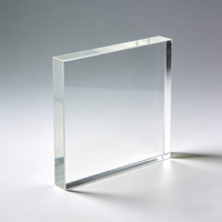 Plaque en acrylique coulé sur mesure 1220x2440mm, couleur transparente, PMMA, plaque en plexiglas pour découpe laser et signalétique