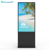 Totem publicitaire interactif intelligent WiFi 4K avec écran tactile LCD intégré sur pied pour affichage numérique et orientation en ascenseur intérieur