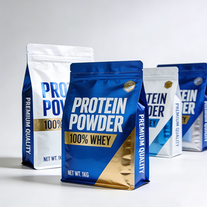 Bolsa de Embalaje para Proteína de Suero con Logotipo Personalizado, 250g 500g, Bolsa Desechable con Sellado Térmico para Proteína <span class=keywords><strong>en</strong></span> <span class=keywords><strong>Polvo</strong></span>, Empaque Individual, Bolsa de Fondo Plano - Product Image 6