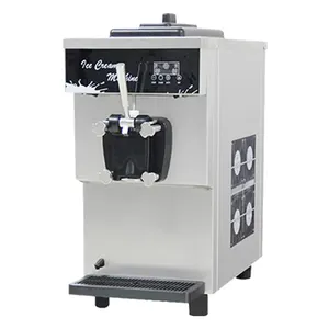 Fabricante de gelado 16L/máquina macia automática 1500W do iogurte de XEOLEO único comercial 1500W do gelado do sabor/H com funil Pre-refrigerar