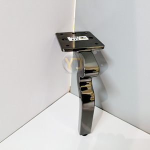 YIJUN Aluminum Alloy Furniture <b>Leg</b> 658 Black Curved Heavy Duty Modern Minimalist Luxury Cabinet <b>Sofa</b> Table Support - Product Image 1