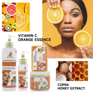 Marque Blanche Crème Visage Bio Naturelle Hydratante Éclaircissante Sérum Blanchissant Vitamine <span class=keywords><strong>C</strong></span> Soin Peau Coffret - Product Image 5