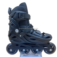 Patins à roulettes en ligne réglables à 4 roues en PU de conception nouvelle pour enfants et adolescents