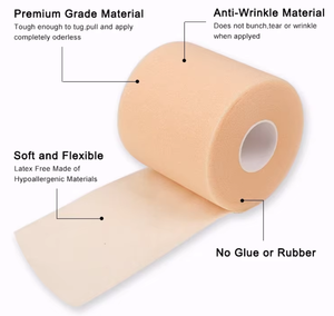 Vente en gros de bandages de pré-entourage en <span class=keywords><strong>mousse</strong></span>, sous-bandes en <span class=keywords><strong>polyuréthane</strong></span> hautement élastiques <span class=keywords><strong>pour</strong></span> le soutien des chevilles et des poignets - Product Image 2