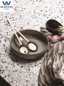 Piastrella 300x300 Pavimento di a buon mercato Prezzo Epossidica Pavimenti In 30x30 Bianco e Nero <span class=keywords><strong>Terrazzo</strong></span> Pavimenti In <span class=keywords><strong>Terrazzo</strong></span> Da Tavolo Top in diretta Bordo Lastra Tavolo - Product Image 3