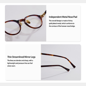 Venta al por Mayor de Monturas Ópticas de Acetato con Logotipo Personalizado, Gafas Redondas Estilo Panto, Fabricante Chino de Gafas de Alta Calidad con Filtro de Luz Azul - Product Image 6