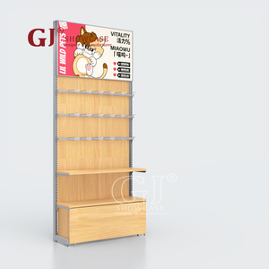 Étagères personnalisées pour animaleries, présentoirs commerciaux pour magasins d'animaux, fabricant d'étagères de présentation pour aliments pour chiens et chats, rayonnages gondole - Product Image 1