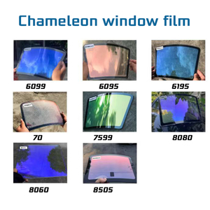 Film de teinte de fenêtre de voiture en céramique nano de qualité supérieure pare-brise solaire <span class=keywords><strong>cam</strong></span>éléon bleu orange avec film de fenêtre à fonction anti-rayures pour voitures - Product Image 4