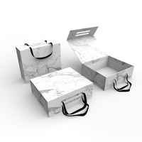 Benutzer definierte Logo leere große magnetische Papp papier verpackung faltbare Geschenk box mit Band