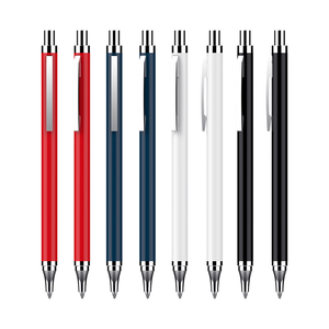 Promozione argento opaco Click metallo Gel penna nero blu inchiostro 0.5mm all'ingrosso <span class=keywords><strong>cancelleria</strong></span> <span class=keywords><strong>per</strong></span> ufficio <span class=keywords><strong>per</strong></span> i regali degli impiegati dell'azienda - Product Image 2