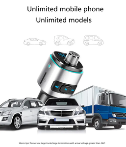 Tốt nhất bán QC3.0 sạc nhanh tay-miễn phí âm thanh MP3 <span class=keywords><strong>Player</strong></span> không dây Car Kit LED ánh sáng - Product Image 4