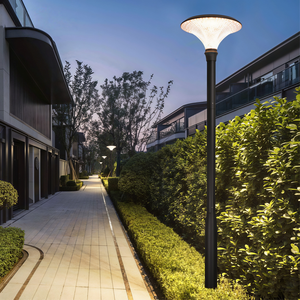 <span class=keywords><strong>Lampe</strong></span> <span class=keywords><strong>solaire</strong></span> LED de jardin/route en aluminium, très vendue, étanche IP65, CRI élevé 85, contrôle inductif, intensité variable, allumage automatique nocturne, garantie 2 ans - Product Image 1