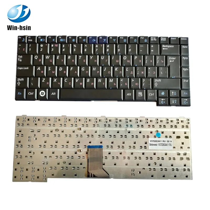 Teclado russo para samsung r60 r70 r510 r560 p510 p560 série teclado de laptop