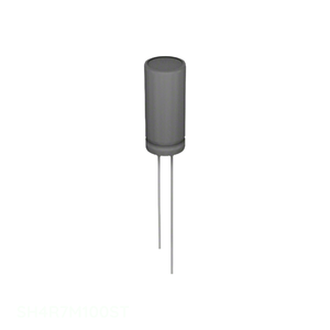 Distribuidor Autorizado, Condensador de Aluminio con Orificio Pasante 4.7uF 20% 100V RADIAL SH4R7M100ST 4.7 uF - Product Image 1