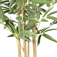 Gros simulation tactile réelle faux arbres de bambou en plastique clôture de jardin arbre de bambou artificiel décoratif