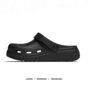 Zuecos de Plataforma Ligeros para Mujer, Sandalias Blancas Transpirables de EVA con Tacón Plano de 3 cm, para Usar en la Playa en Verano - Product Image 5