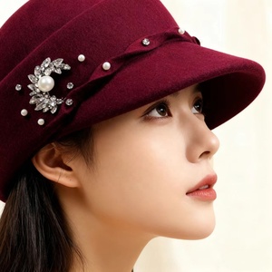 Elegante Cappello da Donna in Feltro di Lana Australiana 100%, Stile Cloche per Cerimonie e Chiesa - Product Image 2